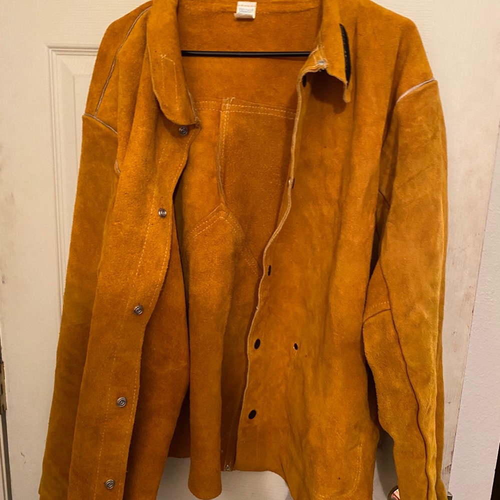 Split Cowhide Leather Men Jacket - image 2